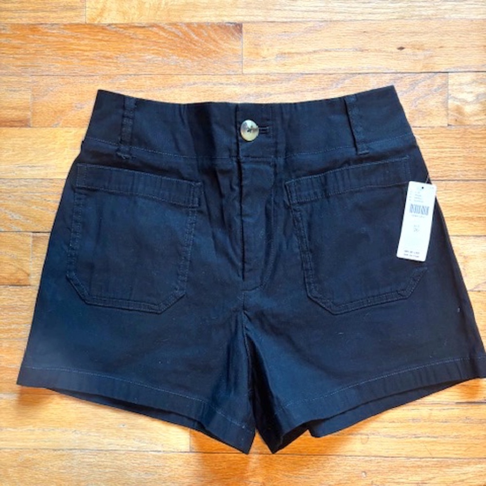 Anthropologie Maeve Colette Black Short, Size 26 NWT